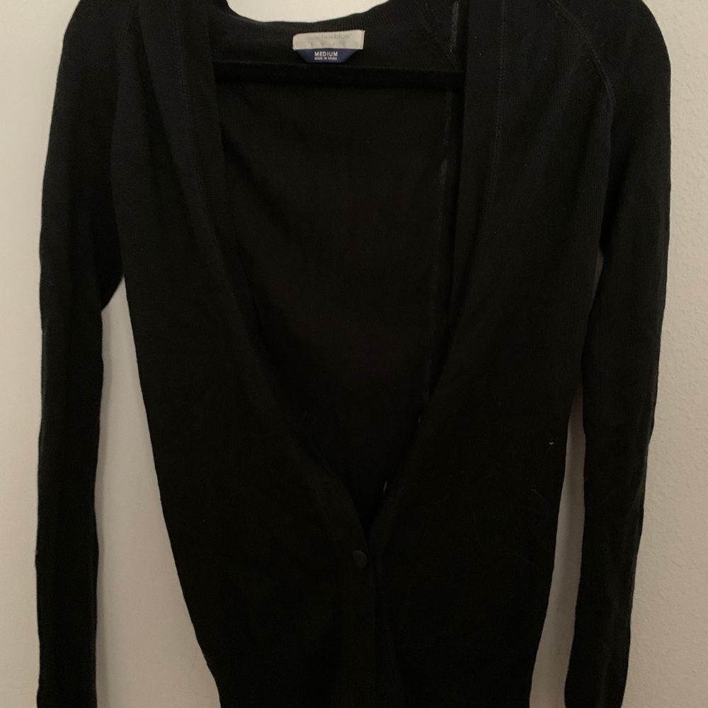 black cardigan